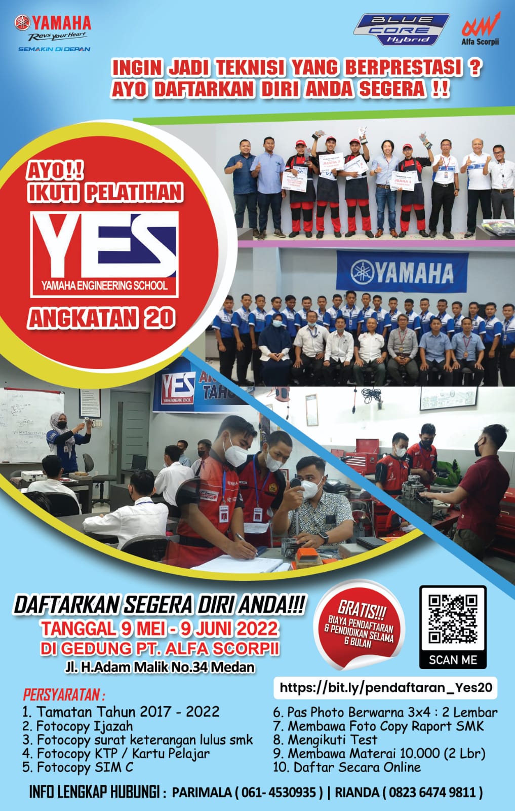 SMK Negeri 2 Tebing Tinggi - Lowongan Kerja Teknisi Yamaha melalui Program YES